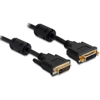 DeLOCK 1m DVI-I DVI cable Black