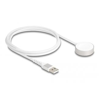 DeLOCK Cavo di ricarica USB per Apple Watch MFi 1 m bianco magnetico
