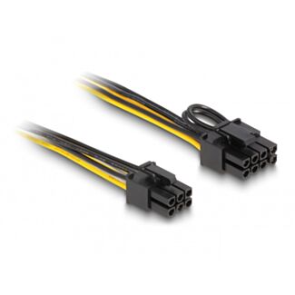 DeLOCK Cavo di alimentazione PCI Express a 6 pin maschio per PCI Express 6+2 pin maschio da 50 cm