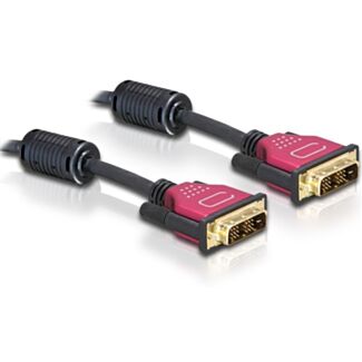DeLOCK DVI 24+1 Cable 1.8m cavo DVI 1,8 m DVI-D Nero