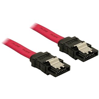 DeLOCK SATA Cable - 0.5m cavo SATA 0,5 m Rosso