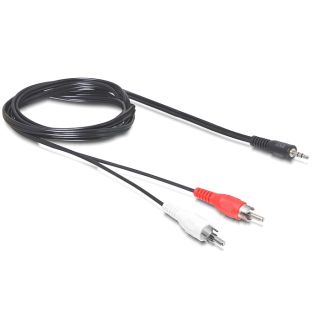 DeLOCK 84277 cavo audio 10 m 3.5mm 2 x RCA Nero