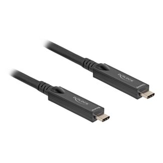 DeLOCK 84258 cavo USB USB 3.2 Gen 2 (3.1 Gen 2) 15 m USB C Nero