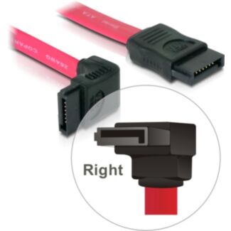 DeLOCK SATA Cable - 0.5m cavo SATA 0,5 m Rosso