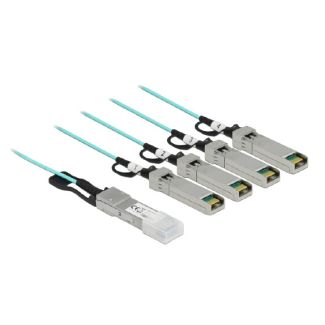 DeLOCK Active Optical Cable QSFP+ to 4 x SFP+ 10 m