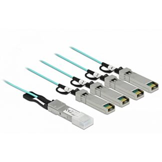 DeLOCK Cavo ottico attivo QSFP+ > 4 x SFP+ 3 m