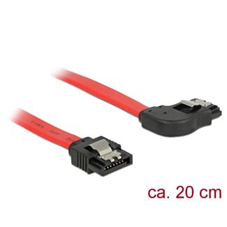 DeLOCK 83967 cavo SATA 0,2 m SATA 7-pin Nero, Rosso