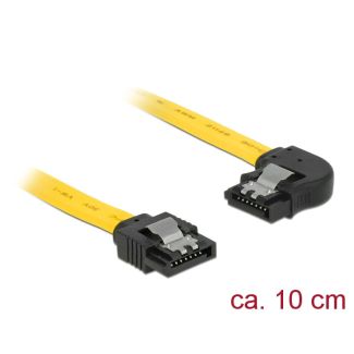 DeLOCK 83957 SATA cable 0.1 m SATA 7-pin Black, Yellow
