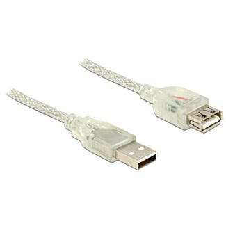 DeLOCK 83881 cavo USB USB 2.0 1 m USB A Trasparente
