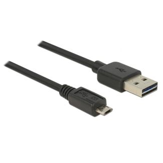 DeLOCK 83851 USB cable USB 2.0 3 m USB A Micro-USB B Black