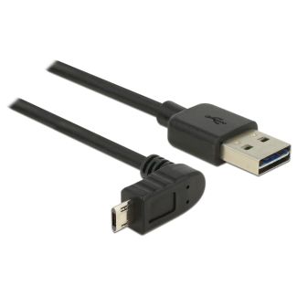 DeLOCK 83848 cavo USB USB 2.0 1 m USB A Micro-USB B Nero