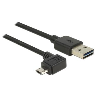 DeLOCK 83846 cavo USB USB 2.0 1 m USB A Micro-USB B Nero