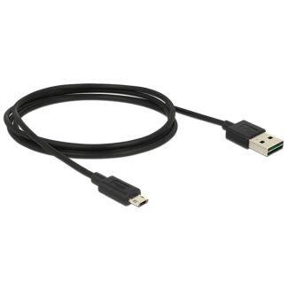 DeLOCK 83844 USB cable USB 2.0 1 m USB A Micro-USB B Black