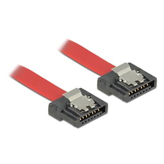 DeLOCK 0.5m SATA III cavo SATA 0,5 m SATA 7-pin Rosso