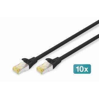 Digitus CAT 6A S/FTP patch cable, 10 pieces