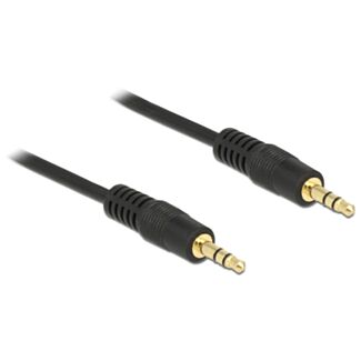 DeLOCK 1m 3.5mm M/M cavo audio Nero