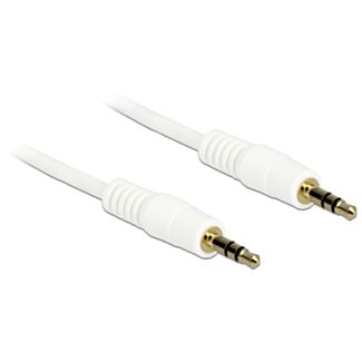 DeLOCK 0.5m 3.5mm M/M cavo audio 0,5 m Bianco
