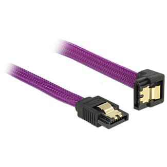 DeLOCK 83696 cavo SATA 0,5 m Viola