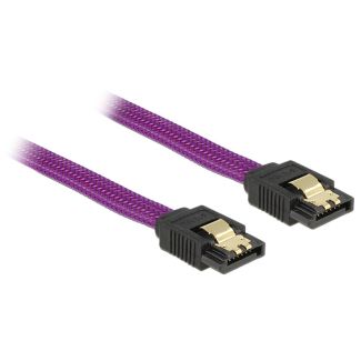 DeLOCK 83689 SATA cable 0.2 m Purple
