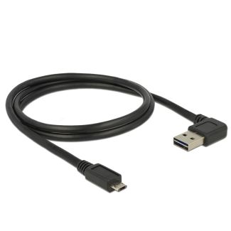 DeLOCK 85165 cavo USB USB 2.0 1 m USB A Micro-USB B Nero
