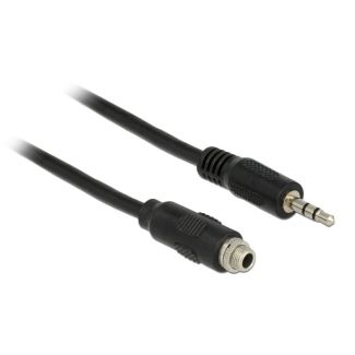 DeLOCK 1m, 2x3.5mm audio cable 3.5mm Black