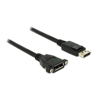 DeLOCK 1m M-F DisplayPort Black
