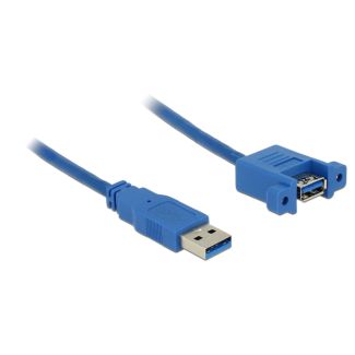 DeLOCK USB 3.0 A, 1m cavo USB USB 3.2 Gen 1 (3.1 Gen 1) USB A Blu