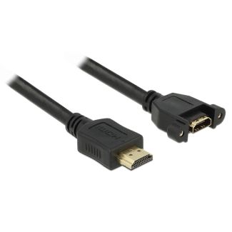 DeLOCK 1m 2xHDMI HDMI cable HDMI Type A (Standard) Black
