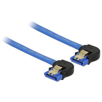 DeLOCK 85094 cavo SATA 0,1 m SATA 7-pin Nero, Blu