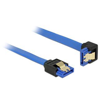 DeLOCK 85090 cavo SATA SATA 7-pin Nero, Blu