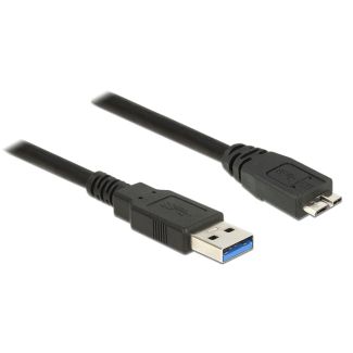 DeLOCK 85075 cavo USB USB 3.2 Gen 1 (3.1 Gen 1) 3 m USB A Micro-USB B Nero