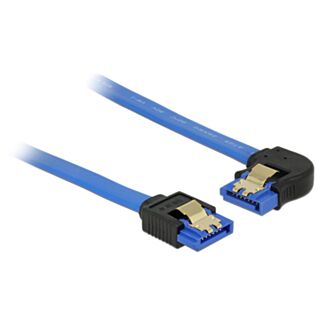DeLOCK 84985 cavo SATA 0,5 m SATA 7-pin Nero, Blu