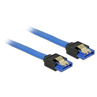 DeLOCK 84981 cavo SATA 1 m SATA 7-pin Nero, Blu