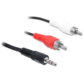 DeLOCK 84942 cavo audio 3 m 3.5mm 2 x RCA Nero, Rosso, Bianco
