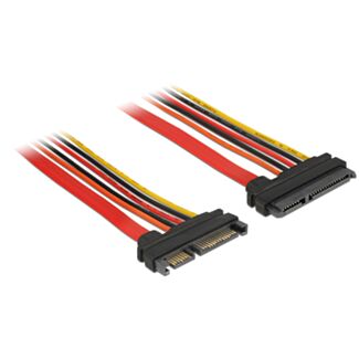 DeLOCK 84917 cavo SATA 0,1 m SATA 22-pin Arancione, Rosso, Giallo