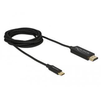 DeLOCK 84905 video cable adapter 2 m USB Type-C HDMI Type A (Standard) Black