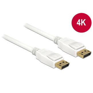DeLOCK 1m, 2xDisplayPort DisplayPort White