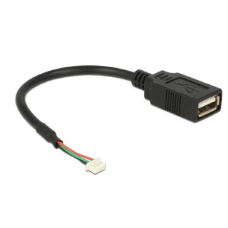 DeLOCK 84834 USB cable USB 2.0 0.15 m USB A Black