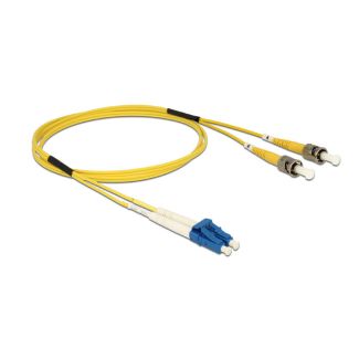 DeLOCK 84611 InfiniBand/fibre optic cable 1 m LC ST Yellow