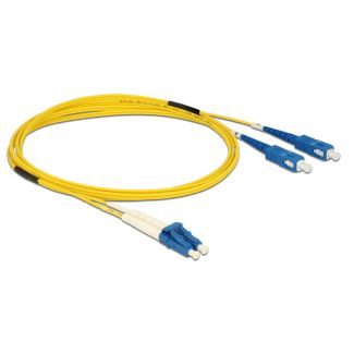 DeLOCK 84610 InfiniBand/fibre optic cable 2 m LC SC Yellow