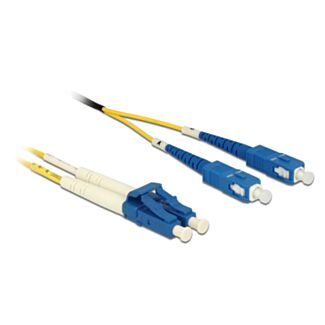 DeLOCK 1m LC-SC cavo InfiniBand e in fibra ottica Giallo