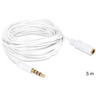 DeLOCK 3.5mm 5m audio cable White