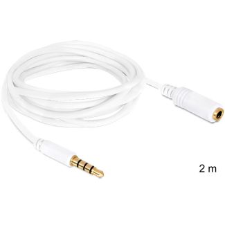 DeLOCK 3.5mm 2m audio cable White