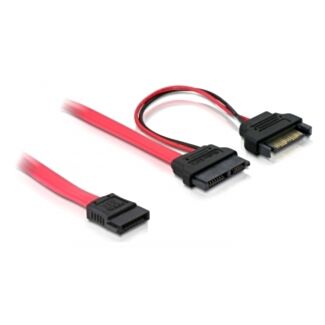 DeLOCK SATA cable, 0.5m cavo SATA 0,5 m Rosso