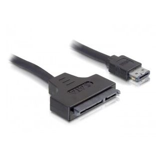DeLOCK , 0.5m SATA cable eSATAp Black