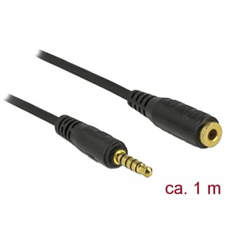 DeLOCK 85701 cavo audio 1 m 3.5mm Nero