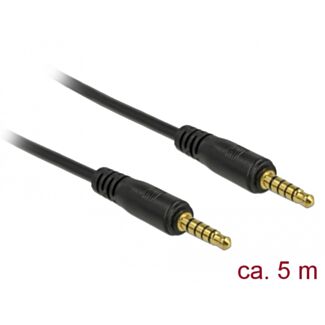 DeLOCK 85699 cavo audio 5 m 3.5mm Nero