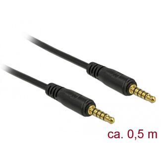 DeLOCK 85695 cavo audio 0,5 m 3.5mm Nero