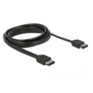 DeLOCK 85641 cavo SATA 2 m eSATA Nero
