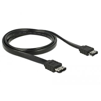 DeLOCK 85640 cavo SATA 1 m eSATA Nero